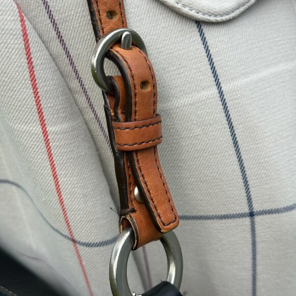 COACH Chelsea Hobo Shoulder Bag Soft Black Leather Brown Trim Silver 10890 - Picture 9 of 16